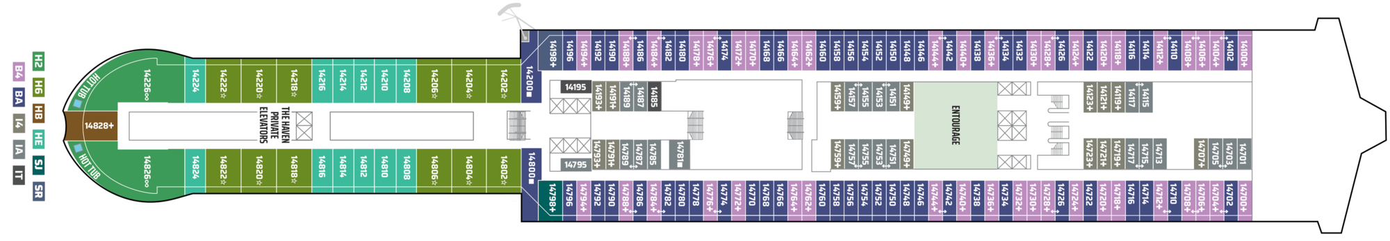 Deck 14 plan
